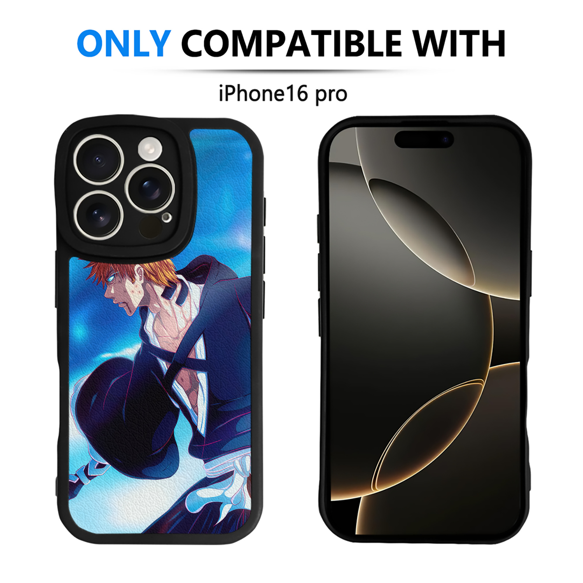 （画像用） ブリーチ BLEACH 【iPhone 16シリーズ対応】シリコンスマホケース（レザー調） 材質：シリコン